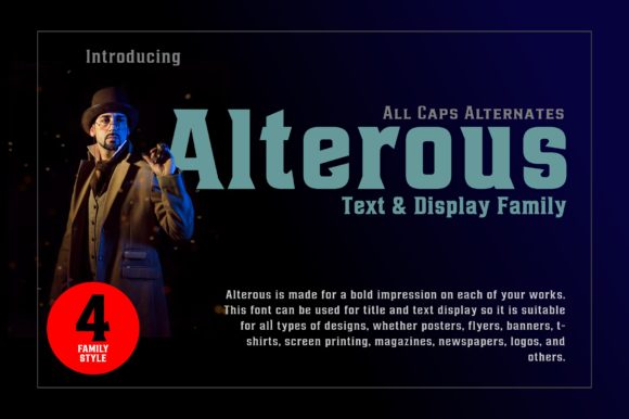 Alterous: A Bold Vintage Display Font