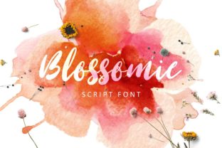 Blossomie Font: A Script Handwritten Typeface for Digital Elegance