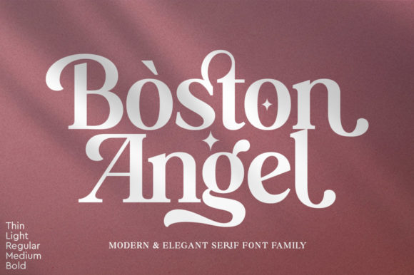Boston Angel Font for Web Design