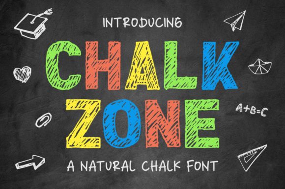 Chalk Zone Font for Creative Makers