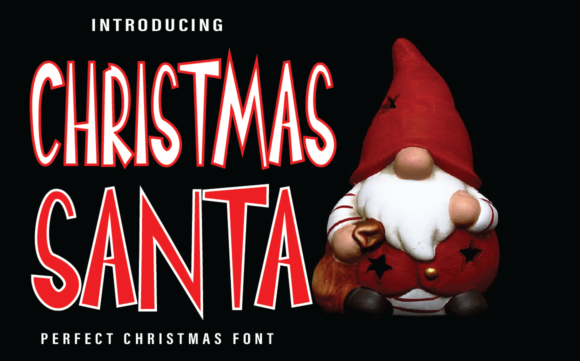 Christmas Santa Font for Festive Branding
