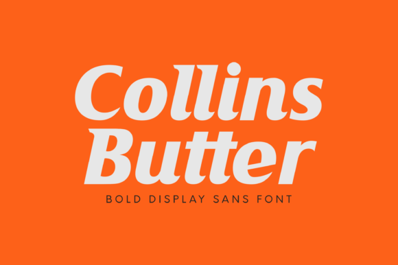 Collins Butter: Bold Display Font for Web Design