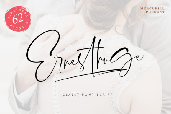 Ernesthuge Font: A Classy Script for Campaigns That Demand Elegance