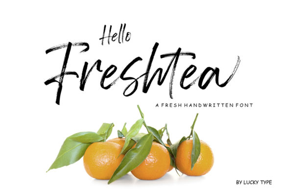 Hello Freshtea: A Fresh Script Font for Modern Editorial Design