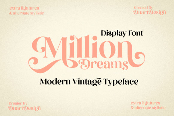 Million Dreams Font for Web Design