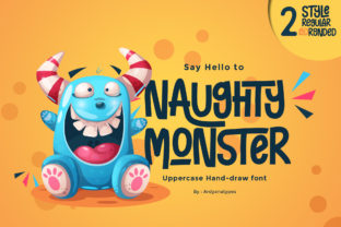 Naughty Monster Font Review