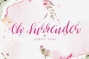 Oh Surrender Font: A Script Handwritten Typeface for Creative Campaigns