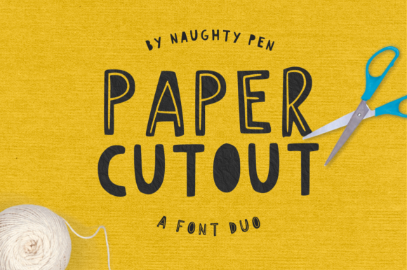 Paper Cutout Font for Business Branding