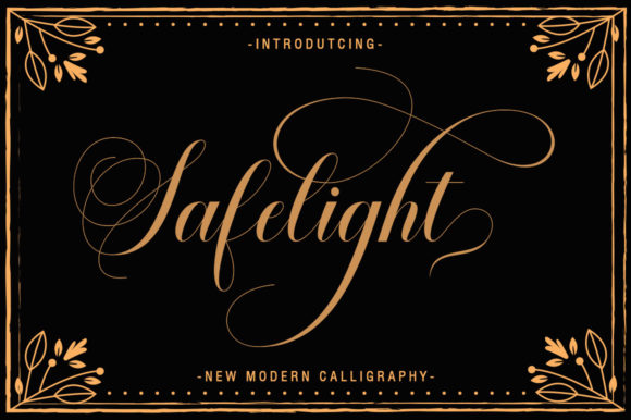 Safelight Font: A Modern Twist on Classic Calligraphy for Brand Design