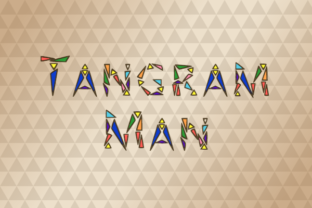 Tangram Man Font Adds Angular Spirit to Creative Campaigns