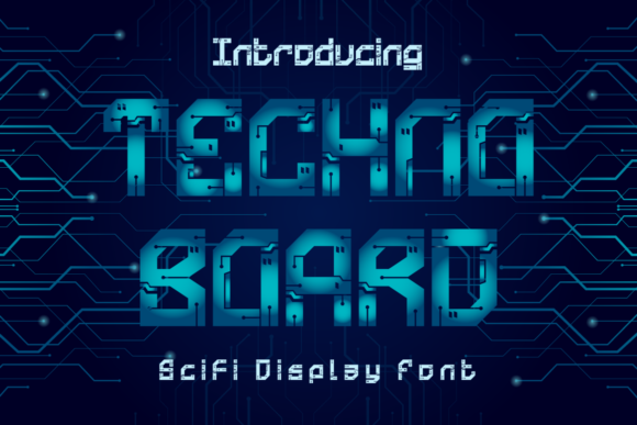 Technoboard: Bold Display Font