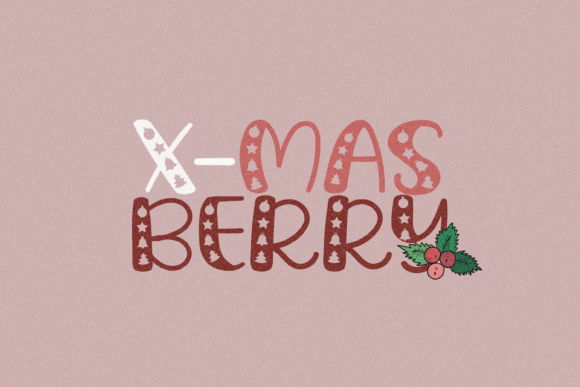 X-Mas Berry Font for Holiday Branding